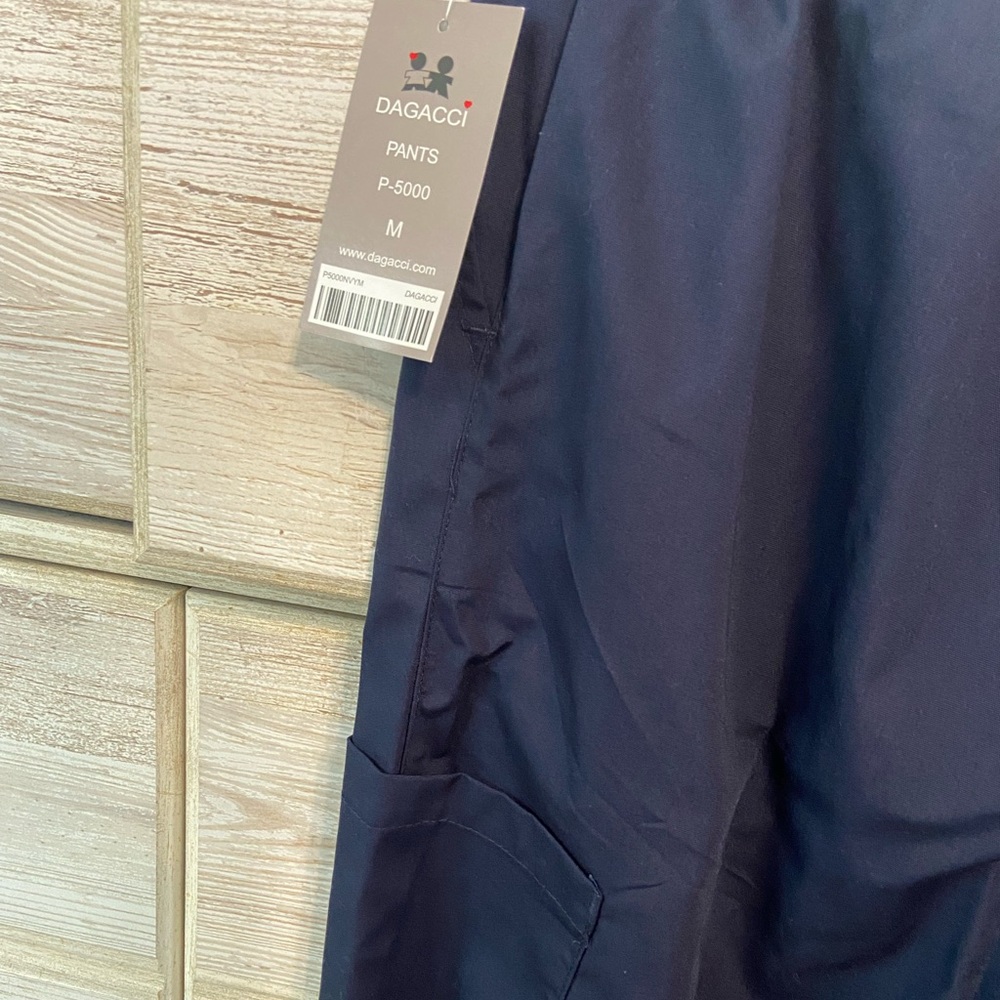 Women's Navy Blue Scrub Set / Top and Bottom / Size medium / Dagacci Brand - Picture 7 of 10